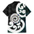 Aotearoa Koru Hawaiian Shirt Cyan Maori Paua Shell Mix Silver Fern