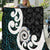 Aotearoa Koru Quilt Cyan Maori Paua Shell Mix Silver Fern