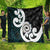 Aotearoa Koru Quilt Cyan Maori Paua Shell Mix Silver Fern