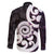 Aotearoa Koru Family Matching Mermaid Dress and Hawaiian Shirt Purple Maori Paua Shell Mix Silver Fern