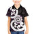 Aotearoa Koru Family Matching Mermaid Dress and Hawaiian Shirt Purple Maori Paua Shell Mix Silver Fern