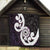 Aotearoa Koru Quilt Purple Maori Paua Shell Mix Silver Fern