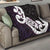 Aotearoa Koru Quilt Purple Maori Paua Shell Mix Silver Fern