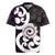 Aotearoa Koru Rugby Jersey Purple Maori Paua Shell Mix Silver Fern