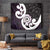 Aotearoa Koru Tapestry Purple Maori Paua Shell Mix Silver Fern