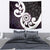 Aotearoa Koru Tapestry Purple Maori Paua Shell Mix Silver Fern