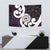 Aotearoa Koru Tapestry Purple Maori Paua Shell Mix Silver Fern