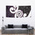 Aotearoa Koru Tapestry Purple Maori Paua Shell Mix Silver Fern