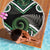 Koru Pounamu Aotearoa Beach Blanket Maori Paua Shell Mix Silver Fern