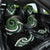 Koru Pounamu Aotearoa Car Seat Cover Maori Paua Shell Mix Silver Fern