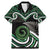 Koru Pounamu Aotearoa Family Matching Mermaid Dress and Hawaiian Shirt Maori Paua Shell Mix Silver Fern