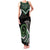 Koru Pounamu Aotearoa Family Matching Tank Maxi Dress and Hawaiian Shirt Maori Paua Shell Mix Silver Fern