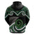 Koru Pounamu Aotearoa Hoodie Maori Paua Shell Mix Silver Fern