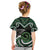 Koru Pounamu Aotearoa Kid T Shirt Maori Paua Shell Mix Silver Fern