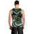 Koru Pounamu Aotearoa Men Tank Top Maori Paua Shell Mix Silver Fern