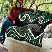 Koru Pounamu Aotearoa Quilt Maori Paua Shell Mix Silver Fern LT14 - Polynesian Pride