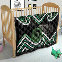 Koru Pounamu Aotearoa Quilt Maori Paua Shell Mix Silver Fern LT14 - Polynesian Pride