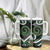 Koru Pounamu Aotearoa Tumbler With Handle Maori Paua Shell Mix Silver Fern