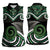 Koru Pounamu Aotearoa Women Sleeveless Polo Shirt Maori Paua Shell Mix Silver Fern