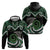 Koru Pounamu Aotearoa Zip Hoodie Maori Paua Shell Mix Silver Fern