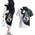 Aotearoa Pikorua Couples Matching Off The Shoulder Long Sleeve Dress and Hawaiian Shirt NZ Twist - Bond And Love