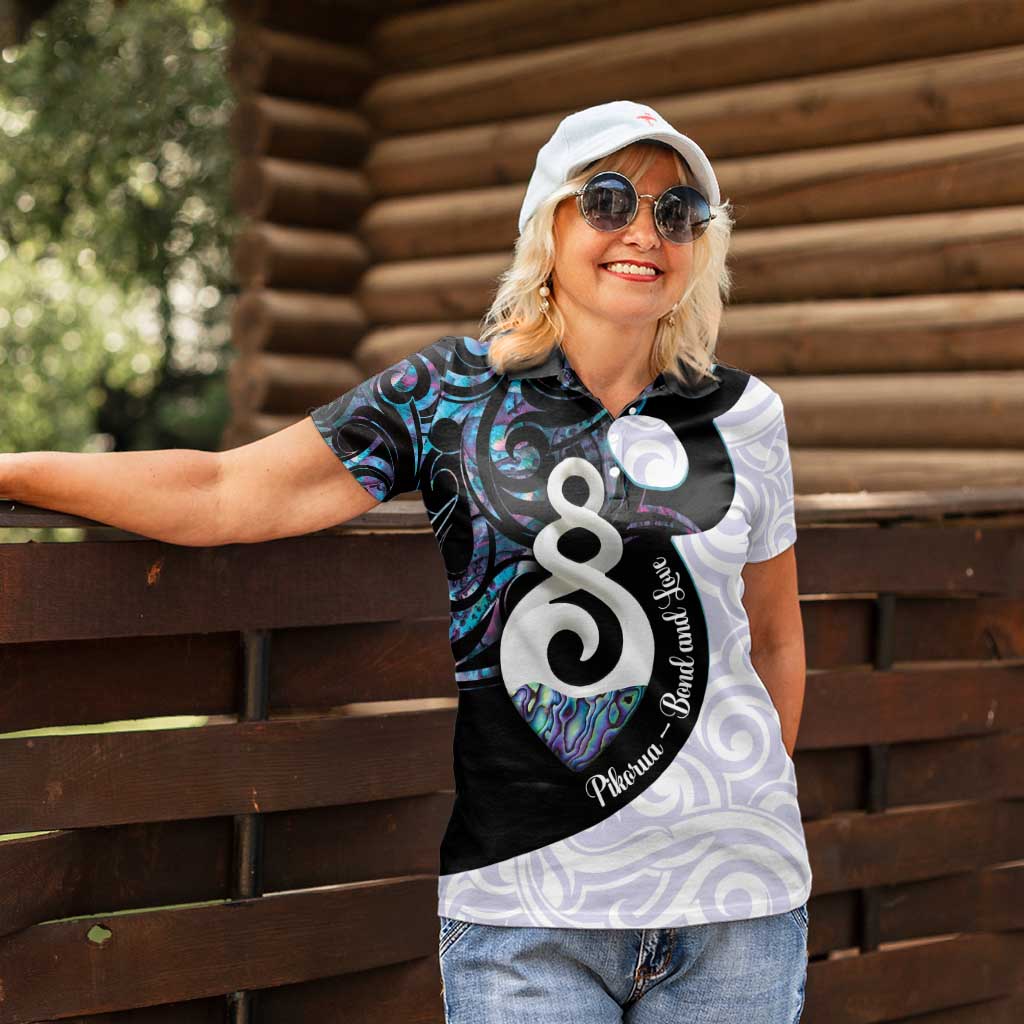 Aotearoa Pikorua Women Polo Shirt NZ Twist - Bond And Love