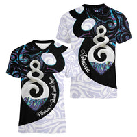 Aotearoa Pikorua Women V-Neck T-Shirt NZ Twist - Bond And Love LT14 - Polynesian Pride