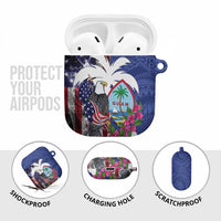 United States Guam AirPods Case USA Eagle Guahan Seal Bougainvillea - Polynesian Pride