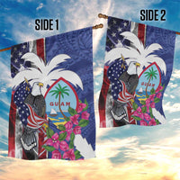 United States Guam Garden Flag USA Eagle Guahan Seal Bougainvillea LT14 - Polynesian Pride