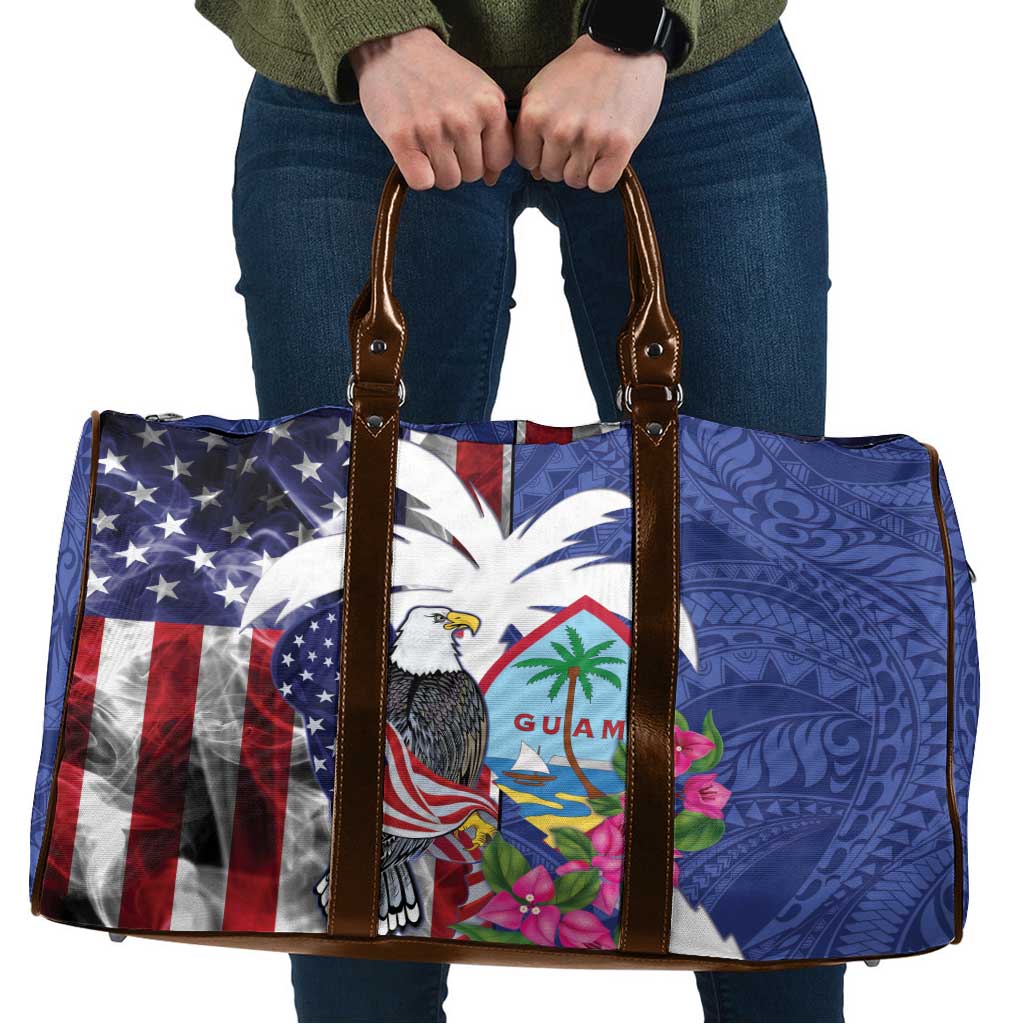 United States Guam Travel Bag USA Eagle Guahan Seal Bougainvillea - Polynesian Pride