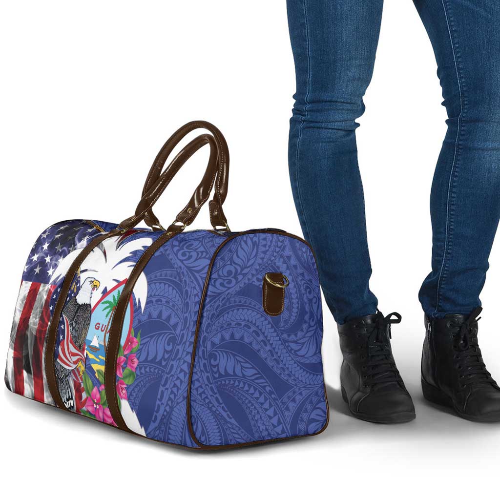 United States Guam Travel Bag USA Eagle Guahan Seal Bougainvillea - Polynesian Pride