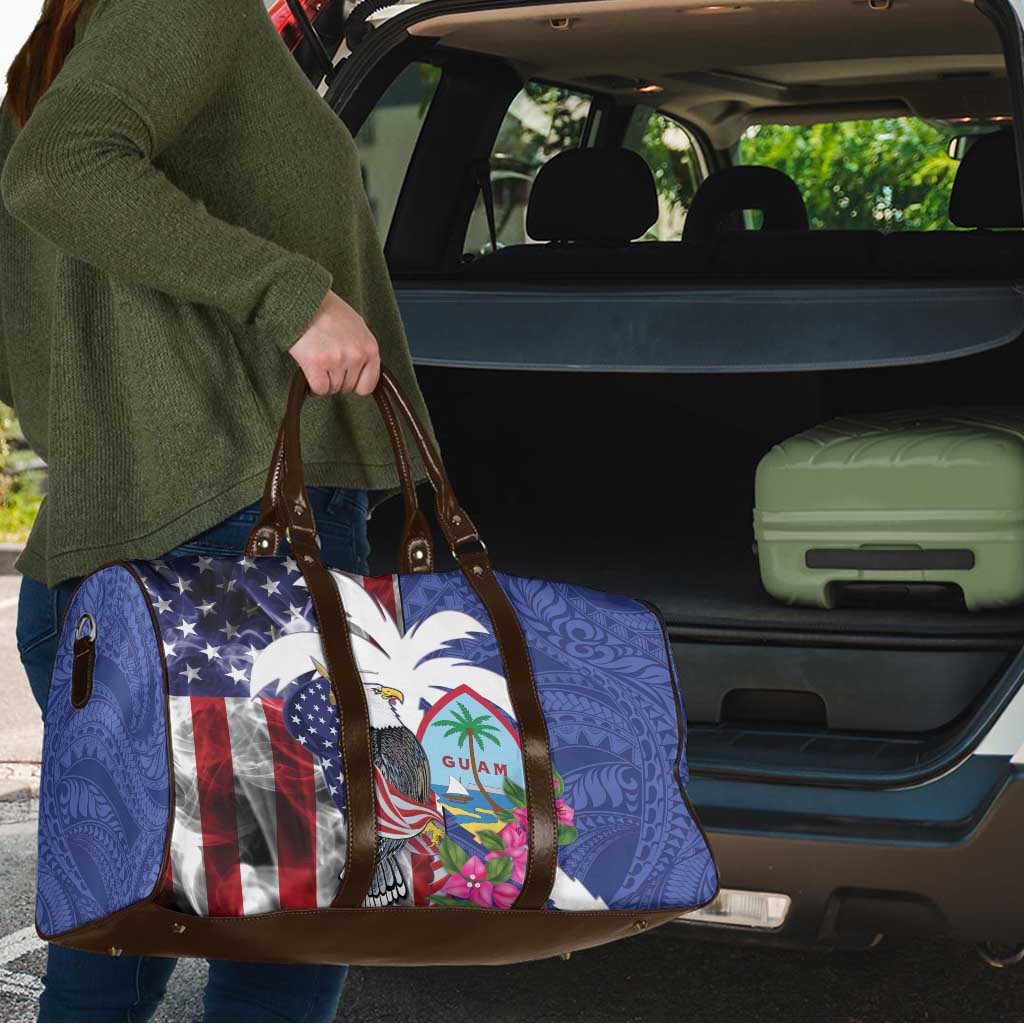 United States Guam Travel Bag USA Eagle Guahan Seal Bougainvillea - Polynesian Pride