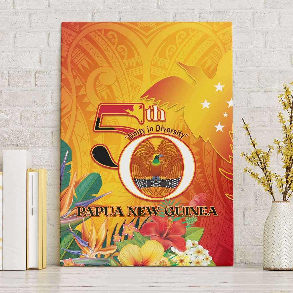 Papua New Guinea Independence Day Canvas Wall Art 50th Anniversary Unity in Diversity