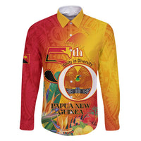 Papua New Guinea Independence Day Family Matching Tank Maxi Dress and Hawaiian Shirt 50th Anniversary Unity in Diversity
