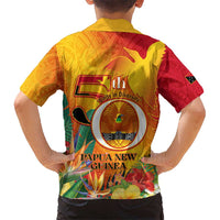 Papua New Guinea Independence Day Kid Hawaiian Shirt 50th Anniversary Unity in Diversity