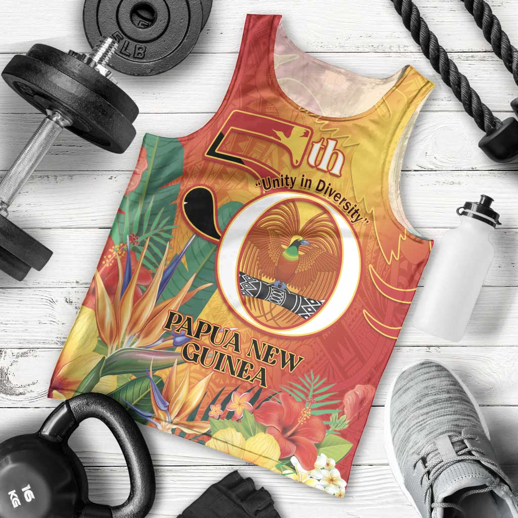 Papua New Guinea Independence Day Men Tank Top 50th Anniversary Unity in Diversity LT14 - Polynesian Pride