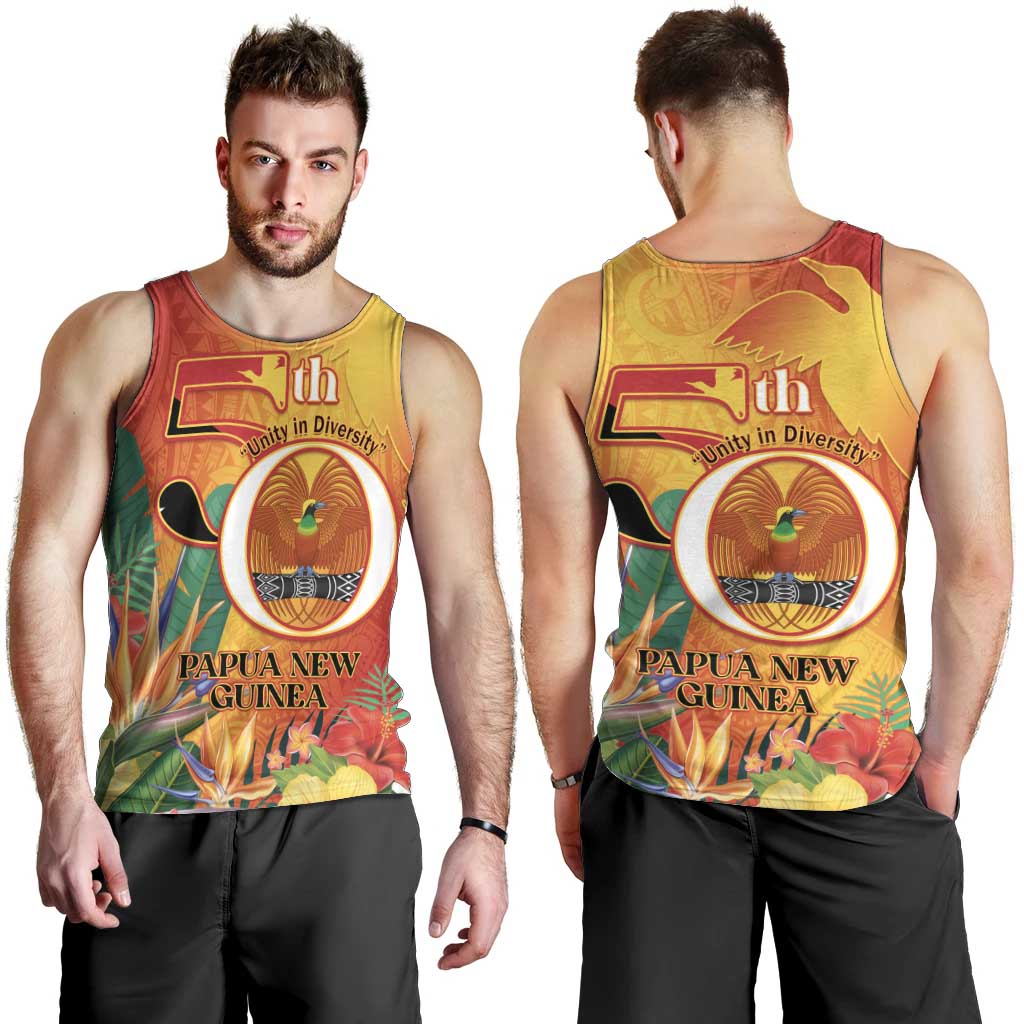 Papua New Guinea Independence Day Men Tank Top 50th Anniversary Unity in Diversity LT14 - Polynesian Pride