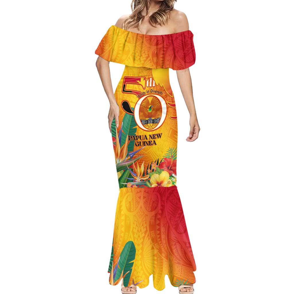 Papua New Guinea Independence Day Mermaid Dress 50th Anniversary Unity in Diversity LT14 - Polynesian Pride