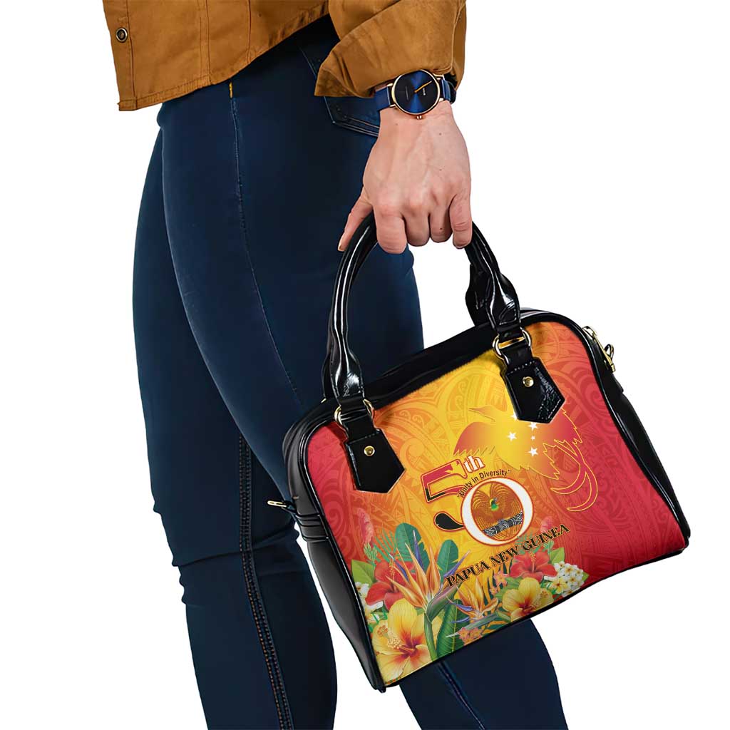 Papua New Guinea Independence Day Shoulder Handbag 50th Anniversary Unity in Diversity LT14 - Polynesian Pride