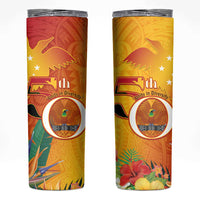 Papua New Guinea Independence Day Skinny Tumbler 50th Anniversary Unity in Diversity