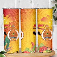 Papua New Guinea Independence Day Skinny Tumbler 50th Anniversary Unity in Diversity