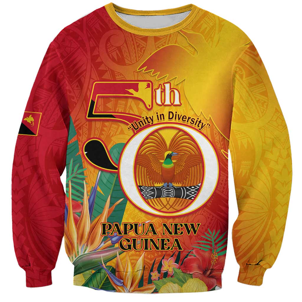 Papua New Guinea Independence Day Sweatshirt 50th Anniversary Unity in Diversity