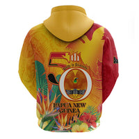 Papua New Guinea Independence Day Zip Hoodie 50th Anniversary Unity in Diversity LT14 - Polynesian Pride