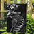 Personalised New Zealand Silver Fern Lacrosse Garden Flag Aotearoa Maori Pattern