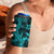 Polynesian 4 in 1 Can Cooler Tumbler Turquoise Hawaiian Tribal Hammerhead Shark