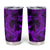 Polynesian Tumbler Cup Purple Hawaiian Tribal Hammerhead Shark