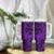 Polynesian Tumbler With Handle Purple Hawaiian Tribal Hammerhead Shark