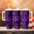 Polynesian Tumbler With Handle Purple Hawaiian Tribal Hammerhead Shark