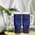 Polynesian Tumbler With Handle Blue Hawaiian Tribal Hammerhead Shark