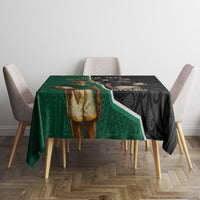 Personalised New Zealand And South Africa Rugby Tablecloth 2024 All Black Springboks Mascots Together LT14 - Polynesian Pride